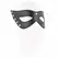 KINK 5 zakivaka Mask za oci Crna veganska koza 28x8cm Podesiva traka