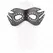 KINK Mask od imitacije koze sa zakivcima Model 3 Elegantna crna 26x9.5 cm