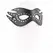 KINK Mask od imitacije koze sa zakivcima Model 3 Elegantna crna 26x9.5 cm