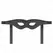 KINK Leatherette Eye Mask Model 1 - Adjustable Black 30x7cm