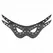 KINK Mask od imitacije koze za oci Model 1 Podesiva Crna 27x13 cm
