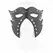 KINK Mask macke Model 2 Crna imitacija koze 29x15 cm