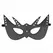 KINK Mask slepog misa sa zakivcima 23x15cm Crna imitacija koze Podesiva