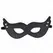 KINK Mask od imitacije koze sa zakivcima Model 1 Crna 26x8 cm