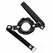 KINK LIP 8 cm Intimate Restraint with Black Leatherette Strap, Adjustable 39-58 cm