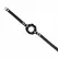 KINK LIP 8 cm Intimate Restraint with Black Leatherette Strap, Adjustable 39-58 cm