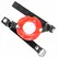 KINK Adjustable Lip Gag 8 cm with Red Leatherette Strap 39-58 cm