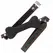 KINK Black Bone Silicone Gag 12 cm - Adjustable Vegan Leather Strap