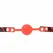 KINK Model 2 Silikonski lopticasti gag 4 cm sa bravom Podesiva traka 60x2 cm
