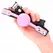 KINK Luminous Silicone Gag 4cm - Adjustable Strap, 60x2cm, Black