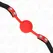 KINK Silicone Ball Gag Red 4 cm - Adjustable Strap 60 x 2 cm
