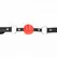 KINK Crveni TPE Kuglasti Gag 4 cm - Podesiva Traka, 60 x 2 cm
