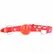 KINK TPE Kuglasti Gag 4cm sa Rojo Bravom - Podesiva 60cm Traka, Crvena