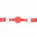 KINK TPE Kuglasti Gag 4cm sa Rojo Bravom - Podesiva 60cm Traka, Crvena