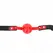 KINK Crveni Šuplji Silikonski Kuglasti Gag 4cm sa Podesivom Crnom Trakom 37-52cm