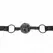 KINK Dijamant Sistem Lopte 4.5 cm - Podesivi Silikonski Gag, Crna