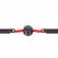 KINK Hollow Hard Mouth Gag 4.5 cm with Adjustable Elastic Strap Black
