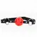 KINK Model 1 Hollow Red Silicone Ball Restraint 4.5cm - Adjustable Strap
