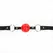 KINK Model 1 Hollow Red Silicone Ball Restraint 4.5cm - Adjustable Strap