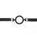 KINK Silikonski O-Prsten 5 cm Podesivi Gag Crni 56 cm Traka