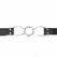 KINK Spider Mouth Gag S - Silikon i veganska koža, 3 cm, Crna/Crvena