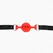 KINK Potpuno silikonski podesivi Gag S Crveni lopta 4 cm kaiš 35-51 cm