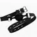 KINK Potpuno silikonski Gag Crni - Podesivi model S, lopta 4 cm, kaiš 35-51 cm
