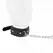 KINK Podesiva ogrlica sa povodcem 65cm - Crna, 38-49cm, Metalni ring