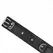 KINK Podesiva ogrlica sa povodcem 65cm - Crna, 38-49cm, Metalni ring