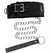 KINK Set ogrlice i povodca Crni 65cm Podesiv 36-42cm Visoka udobnost