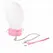 KINK Collar & Leash Set Pink 65cm - Adjustable Vegan Leather, 36-42cm