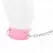 KINK Collar & Leash Set Pink 65cm - Adjustable Vegan Leather, 36-42cm