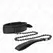 KINK Neoprenska bondage ogrlica Model 2 Podesiva 78cm sa kaišem Crna