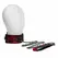 KINK Set ogrlice od prave kože sa čipkom i povodca 105 cm - Elegantna crna