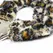OHMAMA Velveteen Tiger-Pattern Metal Wrist Cuffs, Adjustable, One Size
