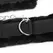 OHMAMA FETISH Adjustable Furry Lined Wrist Restraints, Black, One Size