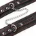 OHMAMA Simplicity Small Adjustable Wrist Cuffs PVC Black One Size