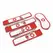OHMAMA Fetish Mini Set 3-dela Medicinska sestra - Lisice i maska set, PVC, Bela/Crvena