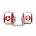 OHMAMA Fetish Mini Set 3-dela Medicinska sestra - Lisice i maska set, PVC, Bela/Crvena