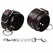 OHMAMA Heart-Detail Adjustable Faux Leather Handcuffs, Universal Size