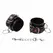 OHMAMA Heart-Detail Adjustable Faux Leather Handcuffs, Universal Size