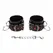 OHMAMA Heart-Detail Adjustable Faux Leather Handcuffs, Universal Size