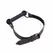 OHMAMA Bone-Shaped Gag with Adjustable PU Strap, Black, Body-Safe