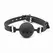 OHMAMA Silicone Breathable Ball Gag L - Adjustable, Vented, Black