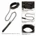 CalExotics Boundless Adjustable Collar & Leash Set, Vegan Leather, 49.5cm