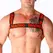 Macho Double Red Harness - Adjustable Elastic Fashion Accessory