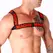 Macho Double Red Harness - Adjustable Elastic Fashion Accessory