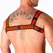 Macho Double Red Harness - Adjustable Elastic Fashion Accessory