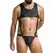 Passion Body Adam crni S/M – elegantan poliuretanski i poliesterski bodi