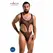 Passion Body Leon crni L/XL – elegantan čipkasti bodi, proizveden u EU